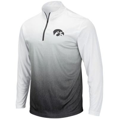 COLOSSEUM Men's Colosseum Gray Iowa Hawkeyes Magic Team Logo Quarter-Zip Jacket 