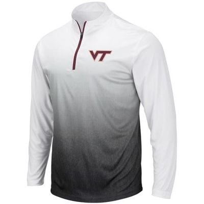 COLOSSEUM Men's Colosseum Gray Virginia Tech Hokies Magic Team Logo Quarter-Zip Jacket 