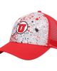 COLOSSEUM Men's Colosseum Gray/Red Utah Utes Love Fern Trucker Snapback Hat  - 1