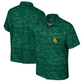 COLOSSEUM Men's Colosseum Green Baylor Bears Ozark Button-Up Shirt 