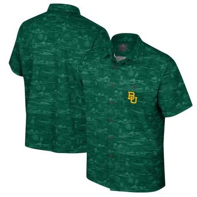 COLOSSEUM Men's Colosseum Green Baylor Bears Ozark Button-Up Shirt 