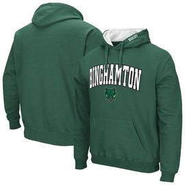COLOSSEUM Men's Colosseum Green Binghamton Bearcats Arch & Logo 3.0 Pullover Hoodie 
