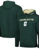 COLOSSEUM Men's Colosseum Green Charlotte 49ers Arch and Logo Pullover Hoodie  - 1