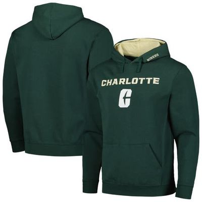 COLOSSEUM Men's Colosseum Green Charlotte 49ers Arch and Logo Pullover Hoodie 
