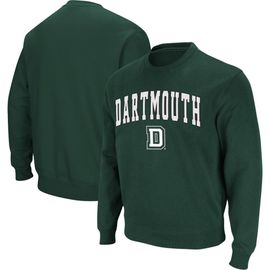 COLOSSEUM Men's Colosseum Green Dartmouth Big Green Arch & Logo Tackle Twill Pullover Sweatshirt 