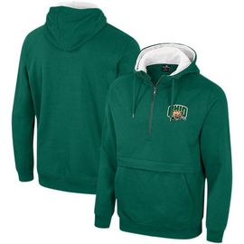 COLOSSEUM Men's Colosseum Green Ohio Bobcats Team Half-Zip Pullover Hoodie 