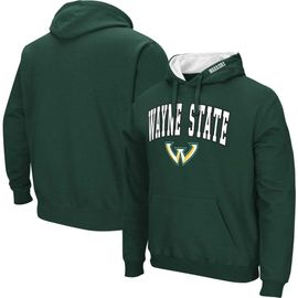 COLOSSEUM Men's Colosseum Green Wayne State Warriors Arch & Logo 3.0 Pullover Hoodie 