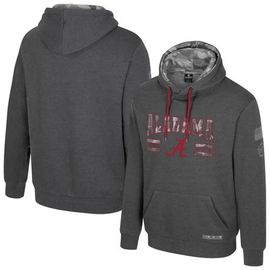COLOSSEUM Men's Colosseum Heather Charcoal Alabama Crimson Tide Operation Hat Trick Squad Hoodie 