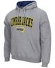 COLOSSEUM Men's Colosseum Heathered Gray Northern Arizona Lumberjacks Arch and Logo Pullover Hoodie - 2