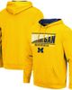 COLOSSEUM Men's Colosseum Maize Michigan Wolverines Slash Stack 2.0 Pullover Hoodie  - 1