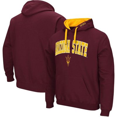 COLOSSEUM Men's Colosseum Maroon Arizona State Sun Devils Big & Tall Arch & Logo 2.0 Pullover Hoodie 