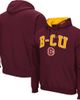 COLOSSEUM Men's Colosseum Maroon Bethune-Cookman Wildcats Arch & Logo 3.0 Pullover Hoodie  - 1