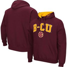 COLOSSEUM Men's Colosseum Maroon Bethune-Cookman Wildcats Arch & Logo 3.0 Pullover Hoodie 