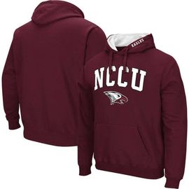 COLOSSEUM Men's Colosseum Maroon North Carolina Central Eagles Arch & Logo 3.0 Pullover Hoodie 