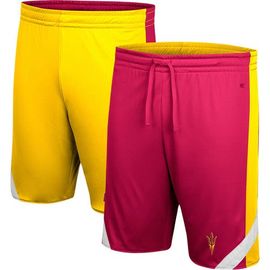 COLOSSEUM Men's Colosseum Maroon/Gold Arizona State Sun Devils Am I Wrong Reversible Shorts 