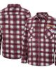 COLOSSEUM Men's Colosseum Maroon/White Loyola Chicago Ramblers Ellis Plaid Full-Snap Shirt Jacket  - 1