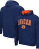 COLOSSEUM Men's Colosseum Navy Auburn Tigers Arch & Logo 3.0 Pullover Hoodie  - 1