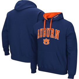COLOSSEUM Men's Colosseum Navy Auburn Tigers Big & Tall Arch & Logo 2.0 Pullover Hoodie 