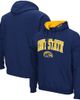 COLOSSEUM Men's Colosseum Navy Kent State Golden Flashes Arch and Logo Pullover Hoodie  - 1