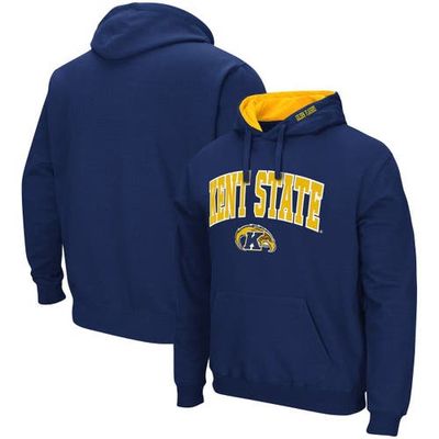 COLOSSEUM Men's Colosseum Navy Kent State Golden Flashes Arch and Logo Pullover Hoodie 
