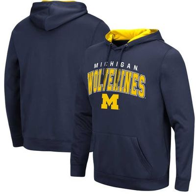 COLOSSEUM Men's Colosseum Navy Michigan Wolverines Resistance Pullover Hoodie 