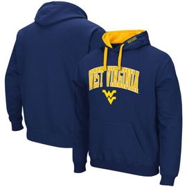 COLOSSEUM Men's Colosseum Navy West Virginia Mountaineers Big & Tall Arch & Logo 2.0 Pullover Hoodie 