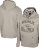 COLOSSEUM Men's Colosseum Oatmeal Arkansas Razorbacks Big & Tall Operation Hat Trick Battalion Hoodie Sweatshirt  - 1