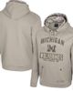 COLOSSEUM Men's Colosseum Oatmeal Michigan Wolverines Big & Tall Operation Hat Trick Battalion Hoodie Sweatshirt  - 1