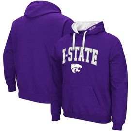 COLOSSEUM Men's Colosseum Purple Kansas State Wildcats Big & Tall Arch & Logo 2.0 Pullover Hoodie 
