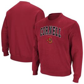 COLOSSEUM Men's Colosseum Red Cornell Big Red Arch & Logo Tackle Twill Pullover Sweatshirt 