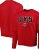 COLOSSEUM Men's Colosseum Red Western Kentucky Hilltoppers Arch Over Logo Pullover Sweatshirt  - 1