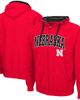 COLOSSEUM Men's Colosseum Scarlet Nebraska Huskers Big & Tall Full-Zip Hoodie  - 1