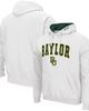COLOSSEUM Men's Colosseum White Baylor Bears Arch & Logo 3.0 Pullover Hoodie  - 1