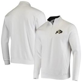 COLOSSEUM Men's Colosseum White Colorado Buffaloes Tortugas Logo Quarter-Zip Jacket 