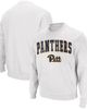 COLOSSEUM Men's Colosseum White Pitt Panthers Arch & Logo Sweatshirt  - 1