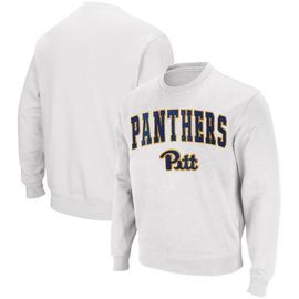 COLOSSEUM Men's Colosseum White Pitt Panthers Arch & Logo Sweatshirt 