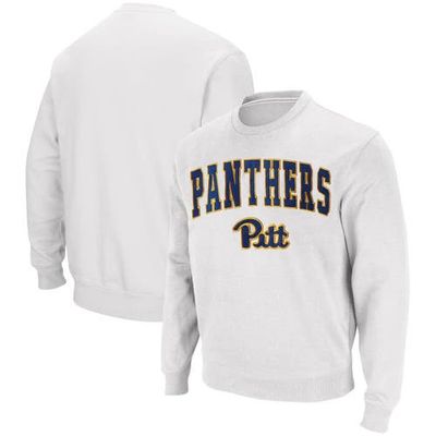 COLOSSEUM Men's Colosseum White Pitt Panthers Arch & Logo Sweatshirt 