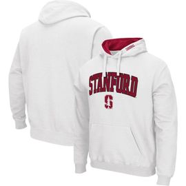 COLOSSEUM Men's Colosseum White Stanford Cardinal Arch & Logo 3.0 Pullover Hoodie 