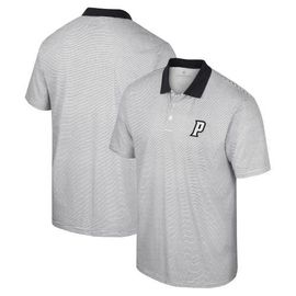 COLOSSEUM Men's Colosseum White/Black Providence Friars Print Stripe Polo 