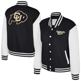 COLOSSEUM Women's Colosseum Black Colorado Buffaloes French Baguette Full Snap Fleece Jacket 
