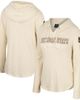 COLOSSEUM Women's Colosseum Cream Michigan State Spartans OHT Military Appreciation Casey Raglan Long Sleeve Hoodie T-Shirt  - 1