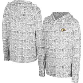 COLOSSEUM Youth Colosseum Black Purdue Boilermakers All-Over Print Hoodie 