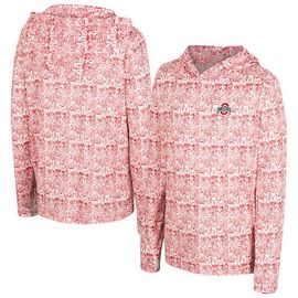 COLOSSEUM Youth Colosseum Scarlet Ohio State Buckeyes All-Over Print Hoodie 
