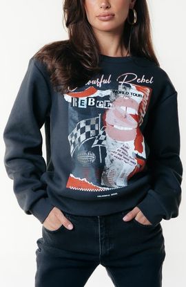 Colourful Rebel Colourful Rebel Collage Relaxed Sweat