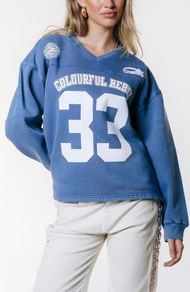 Colourful Rebel Colourful Rebel CR 33 Washed Baseball Sweat