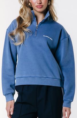 Colourful Rebel Colourful Rebel CR 85 Washed Zip Sweat