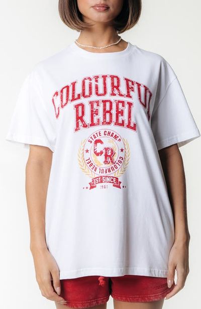 Colourful Rebel Colourful Rebel CR Varsity Loosefit Tee