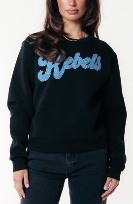 Colourful Rebel Colourful Rebel Denim Patch Relaxed Sweat