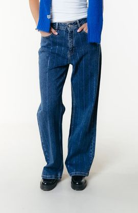 Colourful Rebel Colourful Rebel Gaias Rhinestones High Rise Wide Leg Denim Pants
