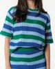 Colourful Rebel Colourful Rebel Hope Crochet Stripe Top SS - 1